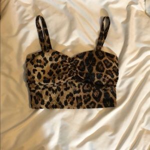 Leopard print midi